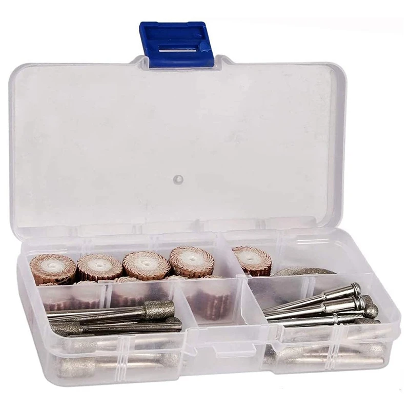 43 шт. набор для резьбы по камню полировка роторные Инструменты Алмазные Заусенцы