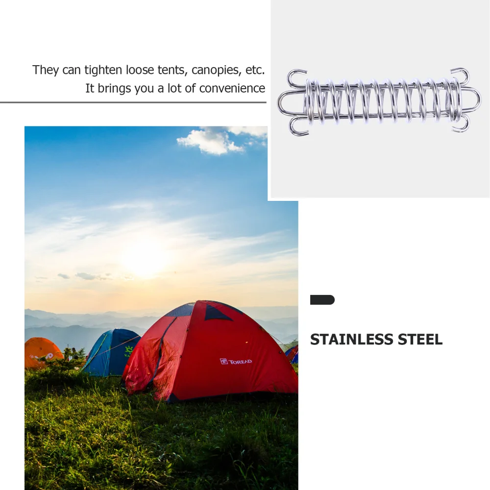 

3Pcs Tent Spring Buckles Tent Fixed Buckles Wind Rope Buckles Camping Supplies