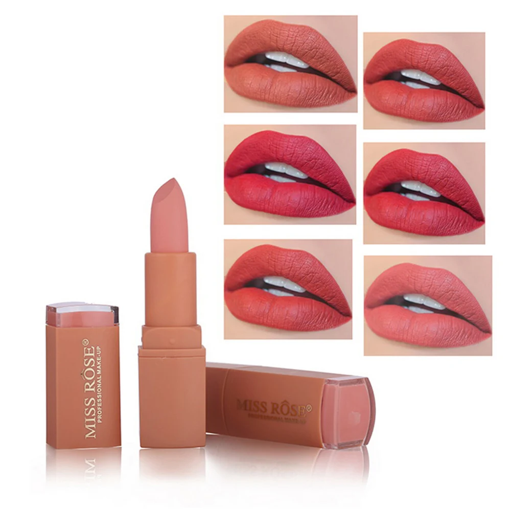 1 Pc Matte Lipstick Sexy Red Nude Velvet Lip Stick Waterproof Moisturizing Long Lasting Lipsticks Beauty Makeup Tools Cosmetics |