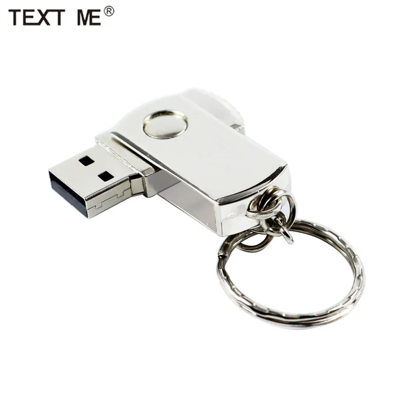 USB флеш накопитель TEXT ME металлический 4/8/16/32/64 ГБ|USB флэш-накопители| |