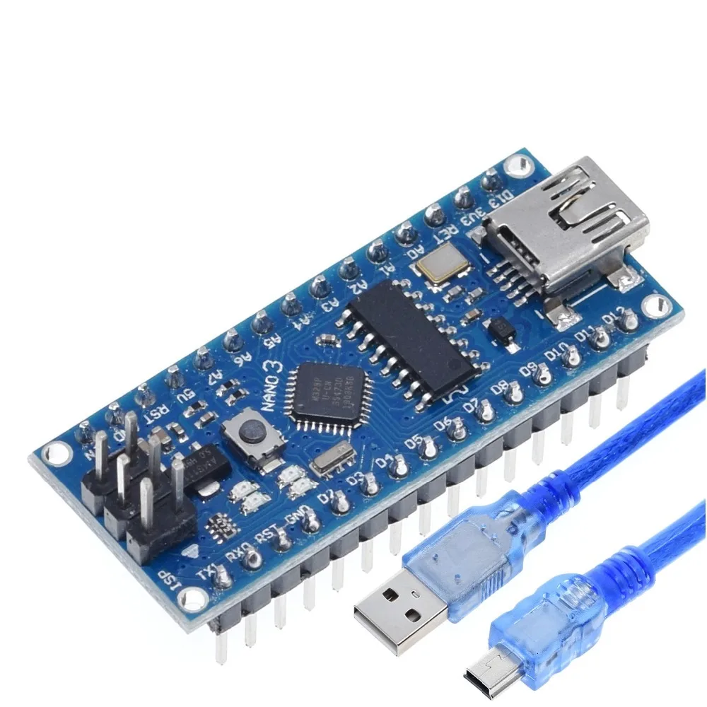 NANO 3.0 328P-MU Мини-usb с контроллером загрузчика Nano 3,0 совместимый для arduino CH340 USB драйвер 16 МГц NANO V3.0 Сварка Atmega328 хорошее - Цвет: NANO 3.0 328P-MU