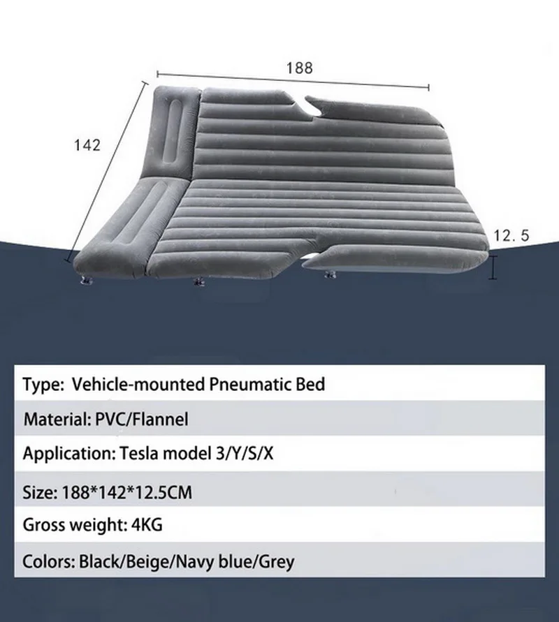 Автомобильная надувная кровать для Tesla Model 3/Y/S 2021Car SUV дорожная уличная воздушная
