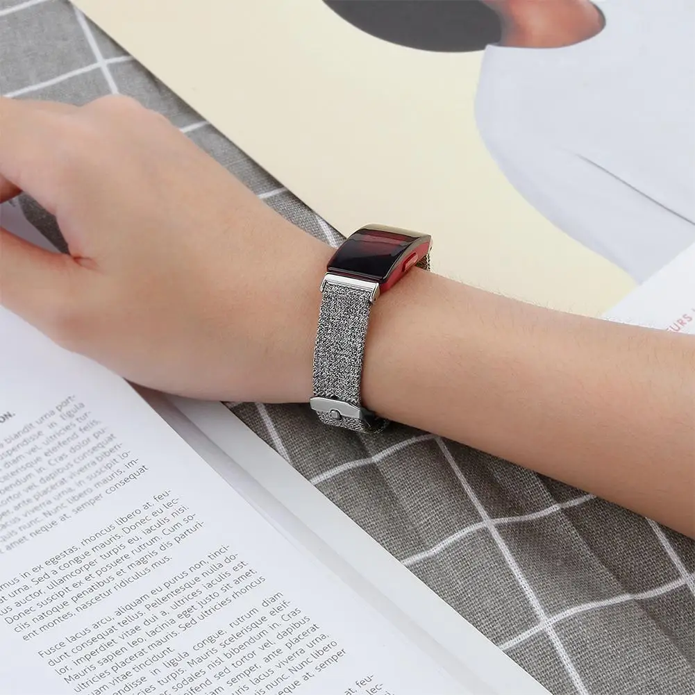 Сменный Браслет для Fitbit Inspire HR фитнес-трекер классический мужской ремень с металлическим разъемом
