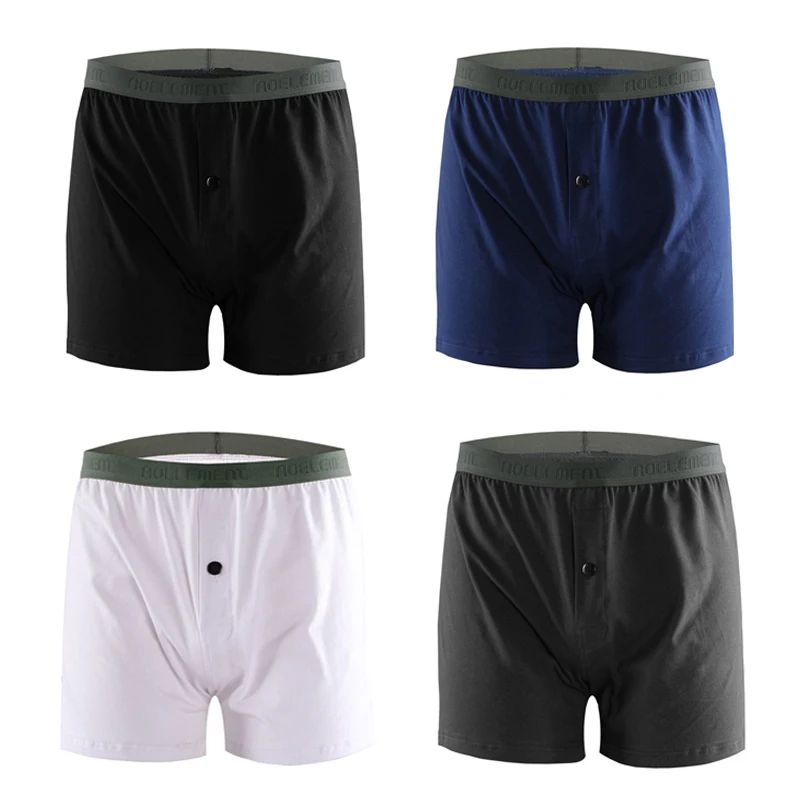 Мужские шорты свободное нижнее белье боксеры трусы белый Цвет из дышащего хлопка