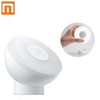 Ночник Xiaomi Mijia Night Light 2, магнитное притяжение, Ночной светильник, вращающийся на 360 градусов, регулируемый инфракрасный датчик тела для умного дома Xiaomi