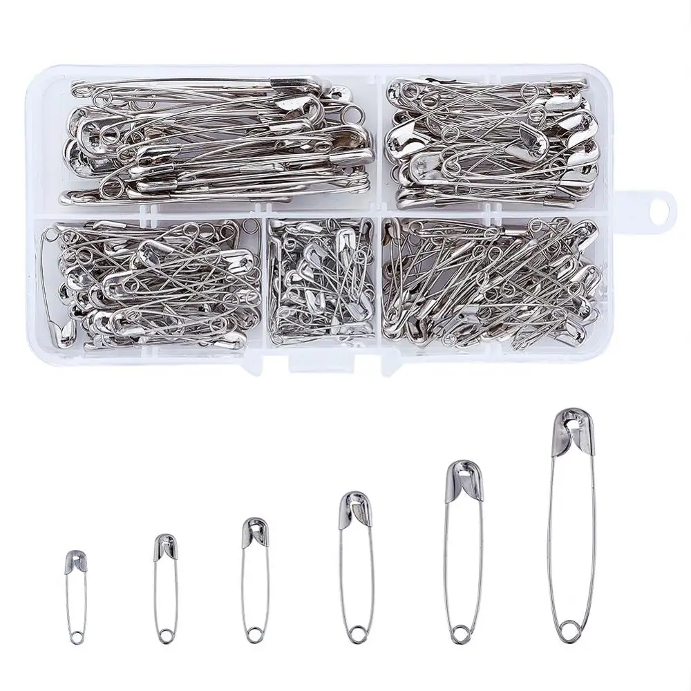 Железные безопасные булавки в комплекте металлическая фурнитура для