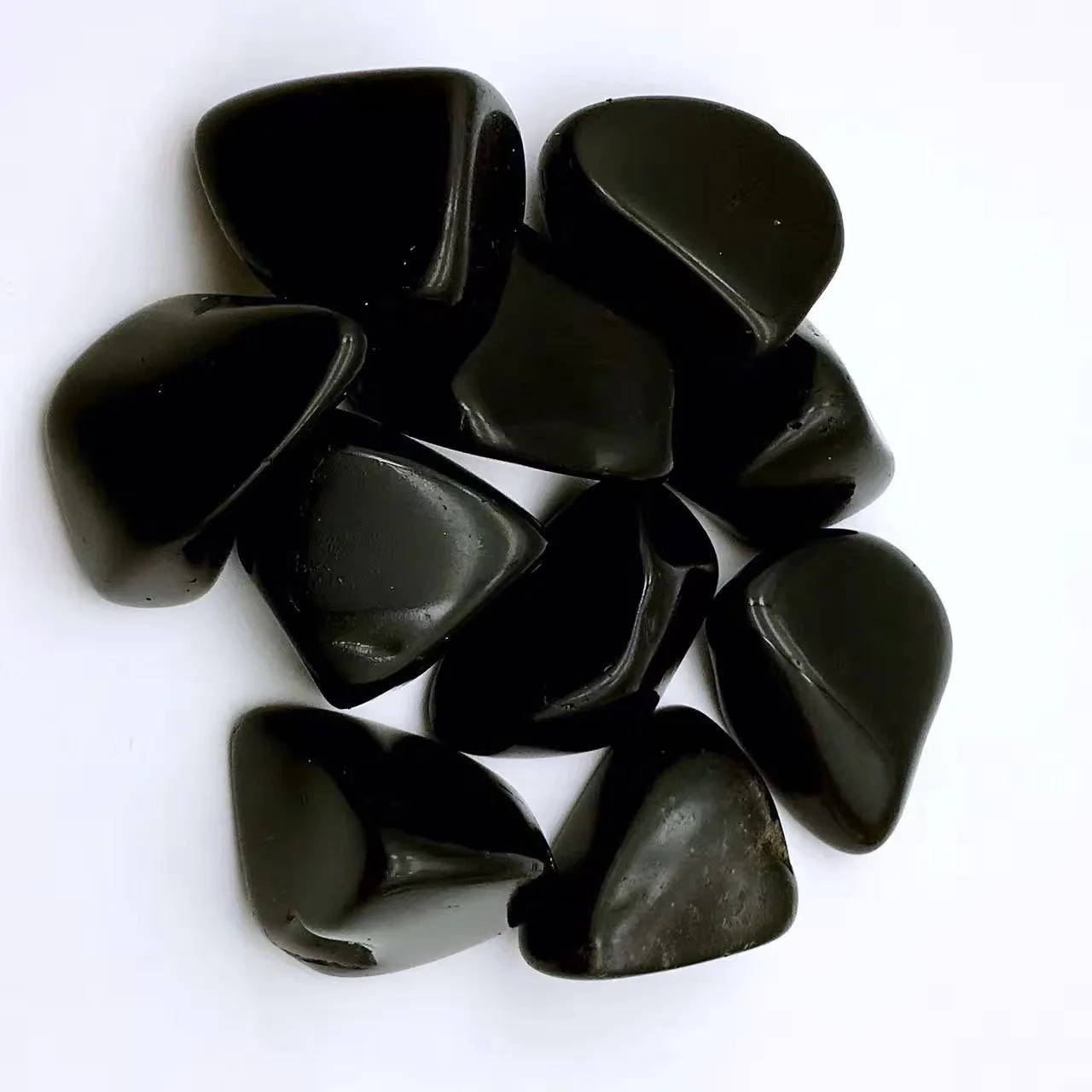 

1PCS Natural Black obsidian Degaussing Stone Minerals Fish Tank Natural Crystal Gravel Stones Decorative tumbled stone D3