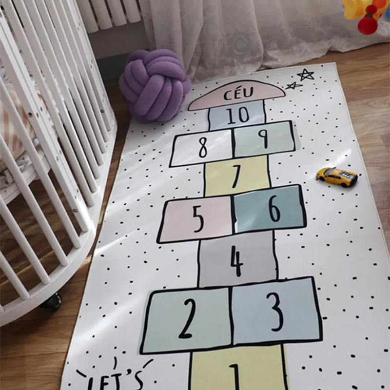 

Baby Room Decoration Color Baby Hopscotch Game Mat Newborn Activity Gym Infant Photograph Props Crawling Blanket Carpet