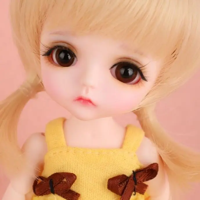

Full Set 1/8 BJD Doll Yellow S.belle Baby Cute Girl Female Doll SD Adjustable Joint Doll Educational Adult Toys Present Kid