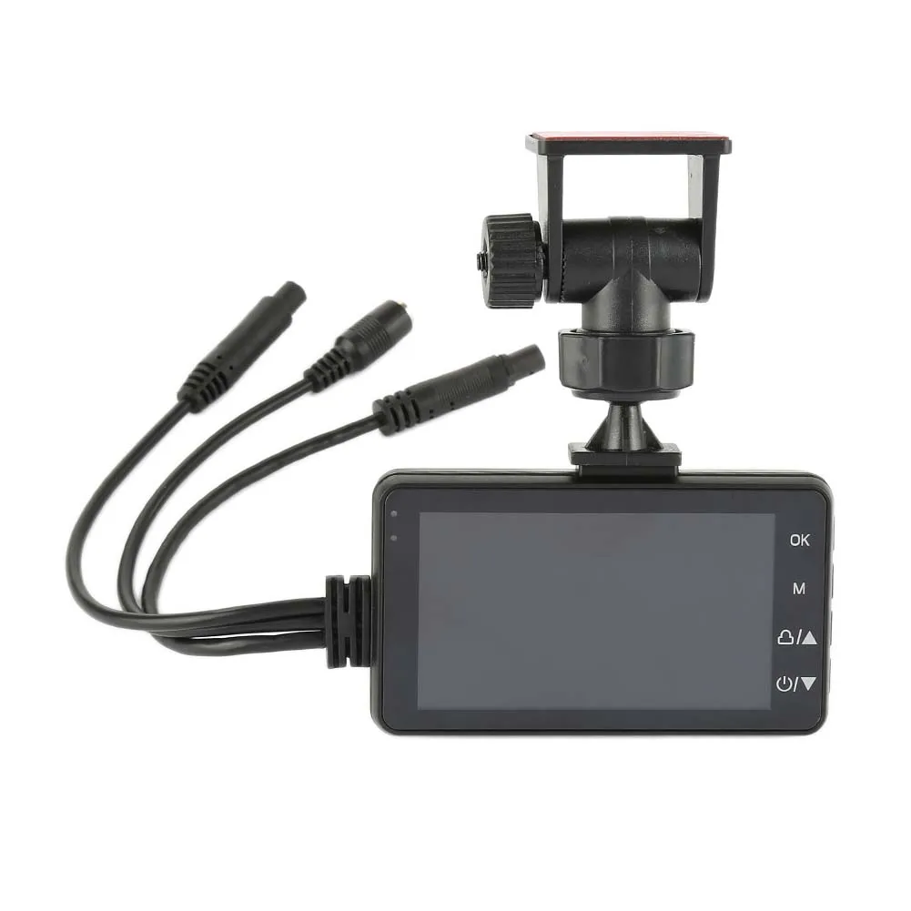 Автомобильный видеорегистратор 3 дюйма 140 градусов HD 1080P для мотоцикла