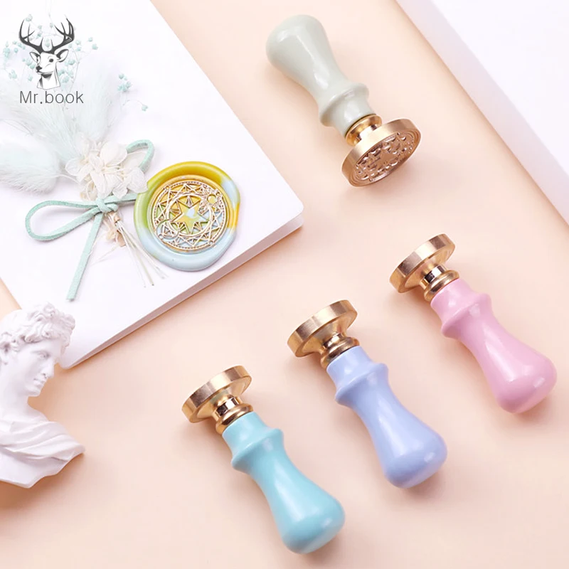 Macarons печатная печать на деревянной ручке Мини DIY Инструменты для уплотнения