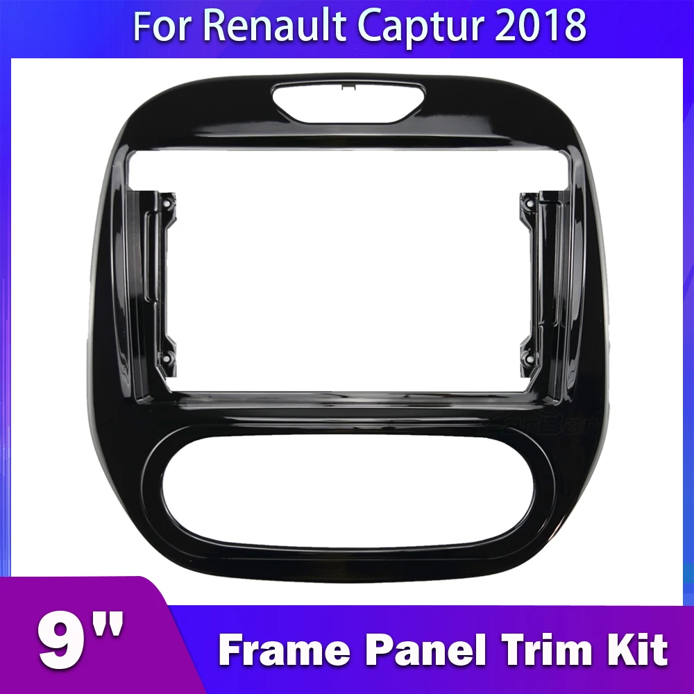 

Carbar For Renault Captur Manual AC Car Radio Fascia Transition Frame Mount Installation Panel Navigation 2 Din Dash Dashboard