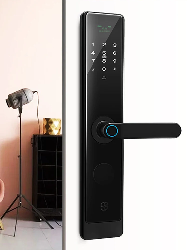 

zq Fingerprint Lock Household Anti-Theft Door Password Lock Smart Door Lock Electronic Lock Automatic