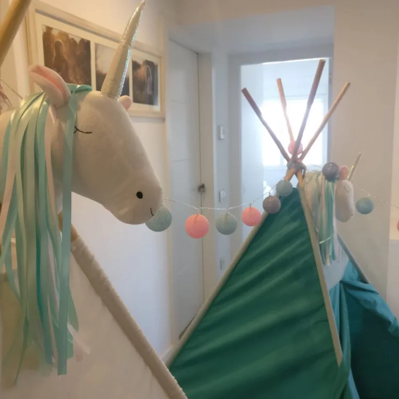 Скандинавские игрушки Единорог набивное животное голова настенное украшение