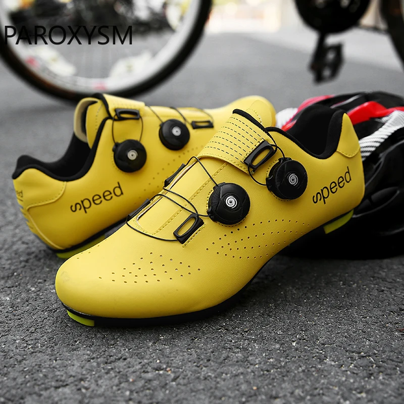 

PAROXYSM Double Buckles Cycling Shoes MTB Road Bike Shoes Breathable Self-Locking Bicycle Shoes Professional Cycling Sneaker