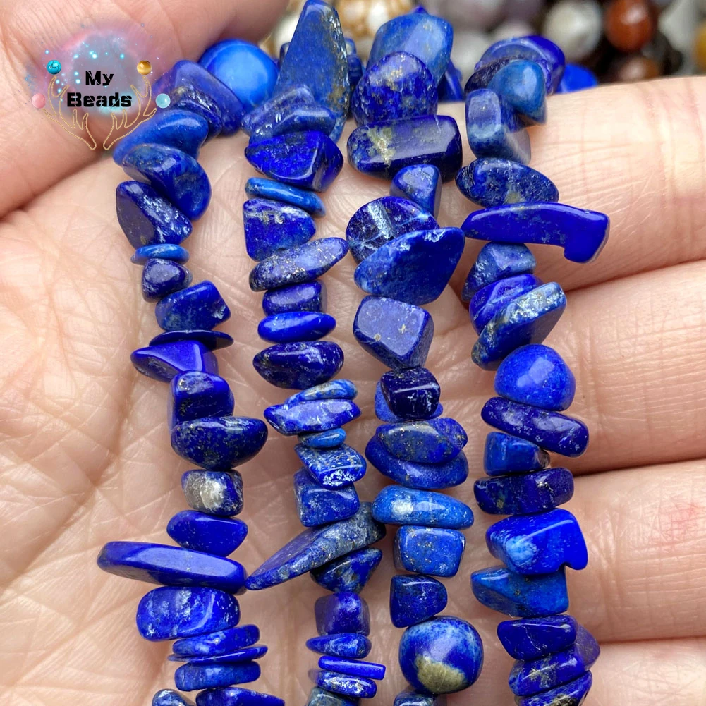 

Natural Stone 5-8MM Irregular Shape Freeform Chip Bead Lapis lazuli Stone Beads For Jewelry Making DIY Bracelet 15inch