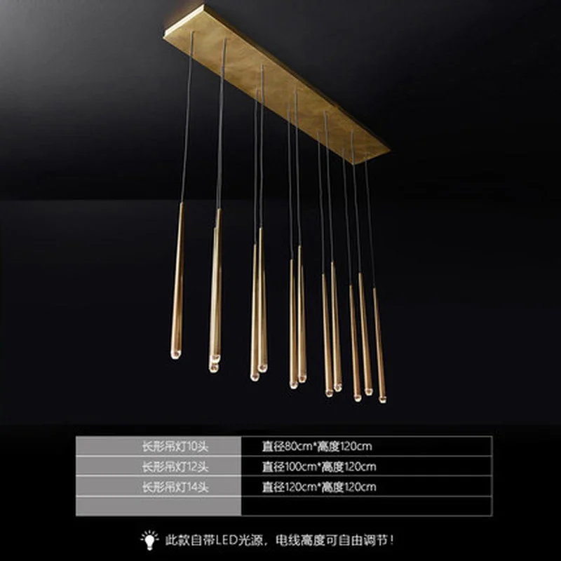 Американский роскошный медный провод для люстры подвесная люстра освещение RH