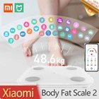 Весы Xiaomi Mi Smart Body Fat Scale 2, цифровой безмен для измерения массы тела и массы тела, с поддержкой Bluetooth, для ванной комнаты