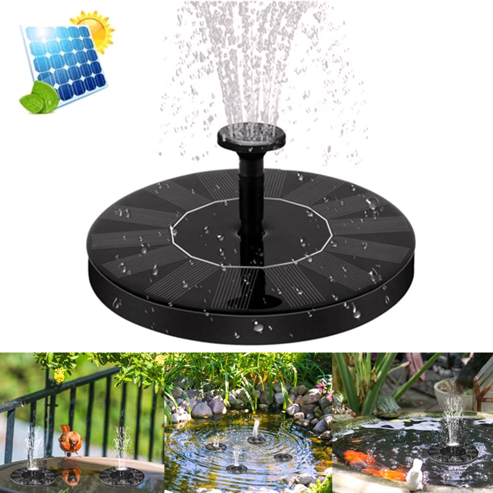 

2021 New Floating Solar Fountain Garden Water Fountain Pool Pond Decoration Solar Power Water Fountain Pump Garden Patio Decor