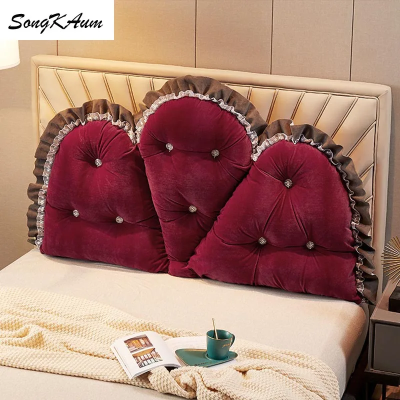 Моющиеся длинные прикроватные подушки SongKAum в европейском стиле с наполнителем