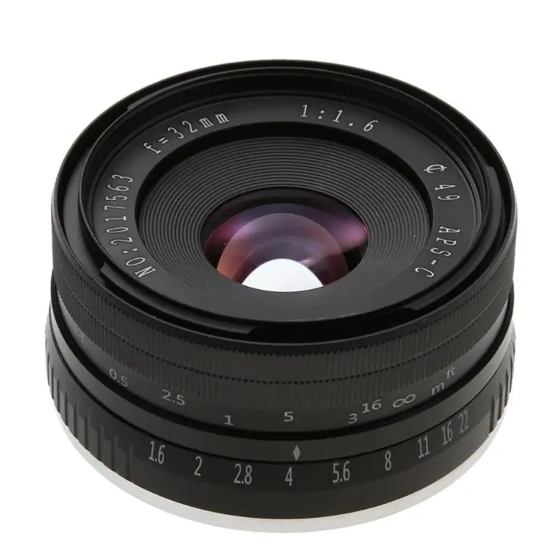 32 мм F1.6 объектив APS C для sony E Mount камеры NEX 3 6 7 A6500|Объективы фотоаппаратов| |