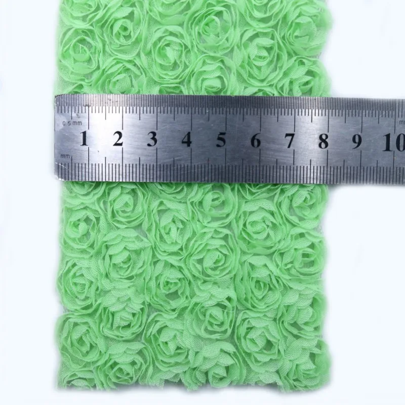 1 м/лот 6 рядов шифоновая кружевная отделка с розами тканевая лента аксессуары для