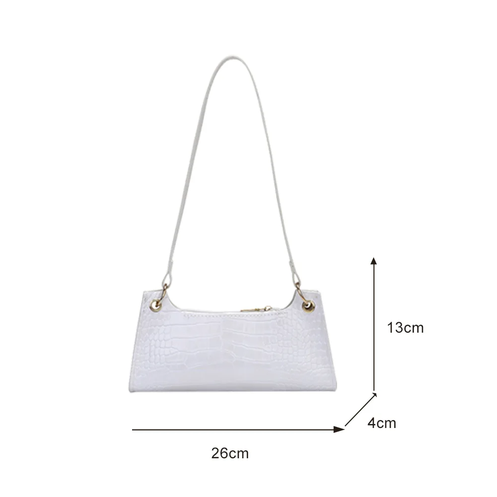 

Fashion Alligator Pattern Shoulder Bags Women Female Travel Small Handbags Totes Portable Solid Color Messenger Underarm Pouch