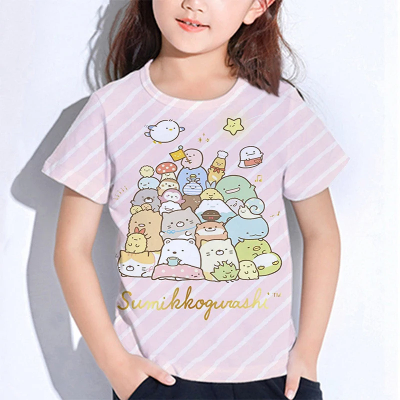 Camisetas De Sumikko Gurashi para niños, camisetas con estampado 3D de dibujos...