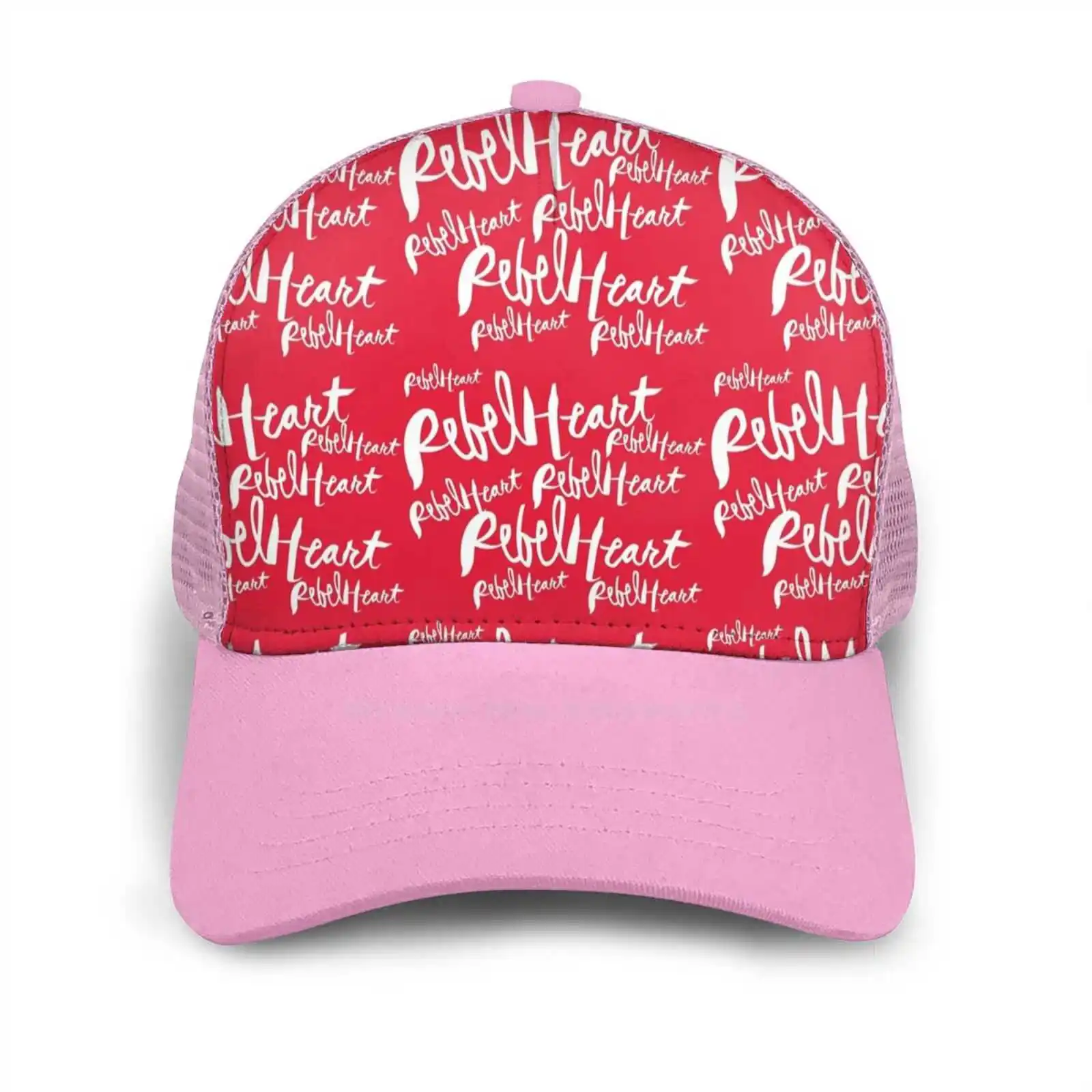 

Rebelheart Pattern Hip Hop Flat Mesh Hat Cap Gift Rebelheart Queenofpop