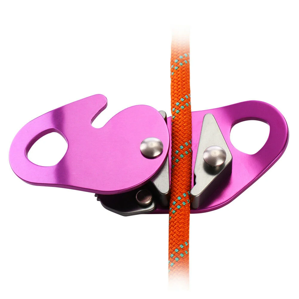 

Pro Rope Grab 22kn 112mm*64mm 7075 Aluminum Rock Climbing Arborist Fall Protection Cable Rope Lanyard Protect Camping Equipment