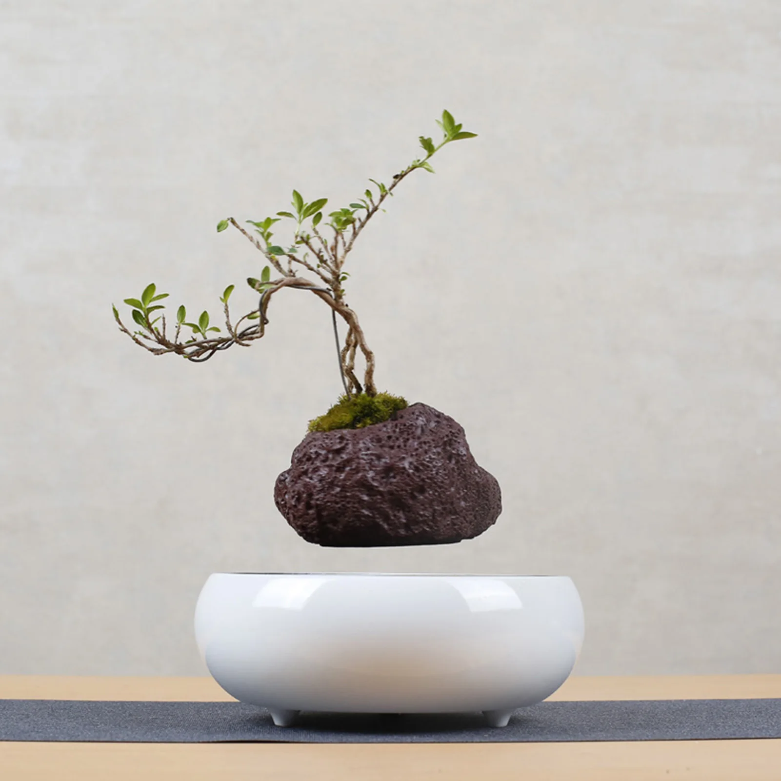 

Levitating Air Bonsai Pot Rotation Planters Magnetic Levitation Suspension Flower Floating Pot Potted Plant Desk Decor