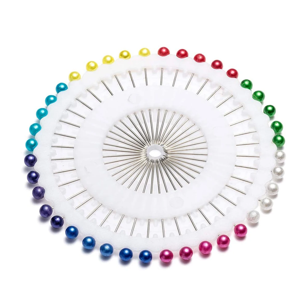 200 шт. швейные булавки цветным жемчугом головки шпильки прямое лоскутное шитье