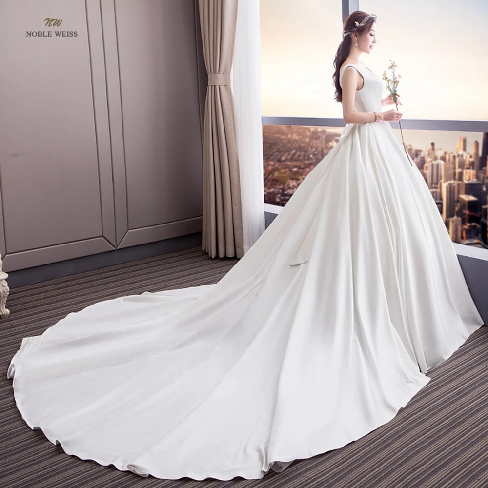 

wedding dresses A-Line Satin vestidos de novia wedding dresses for women wedding gowns