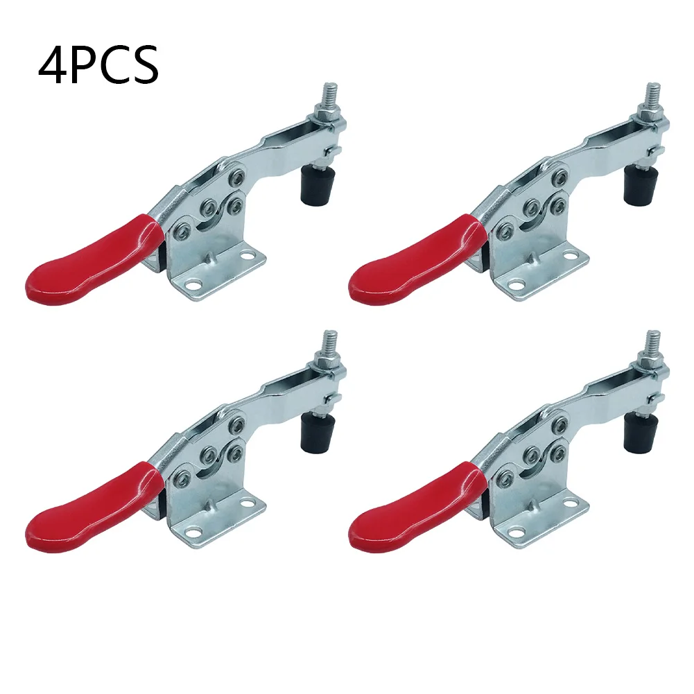 

4X GH-201B Toggle Clamp Quick Release Hand Tool Holding Capacity 90Kg 4 X Toggle Clamps Metalworking Equipment