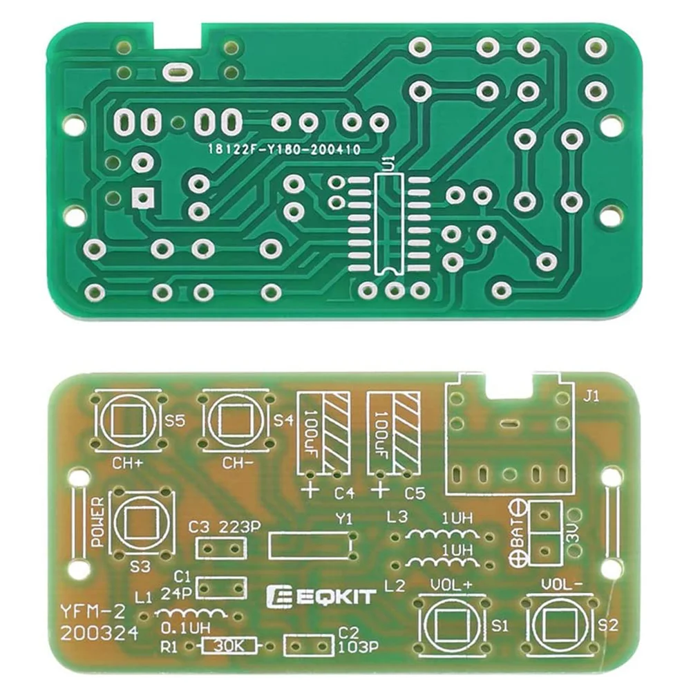 88-108MHz DIY Kit FM Radio Transmitter and Receiver Module Frequency Modulation Stereo Receiving PCB Circuit Board