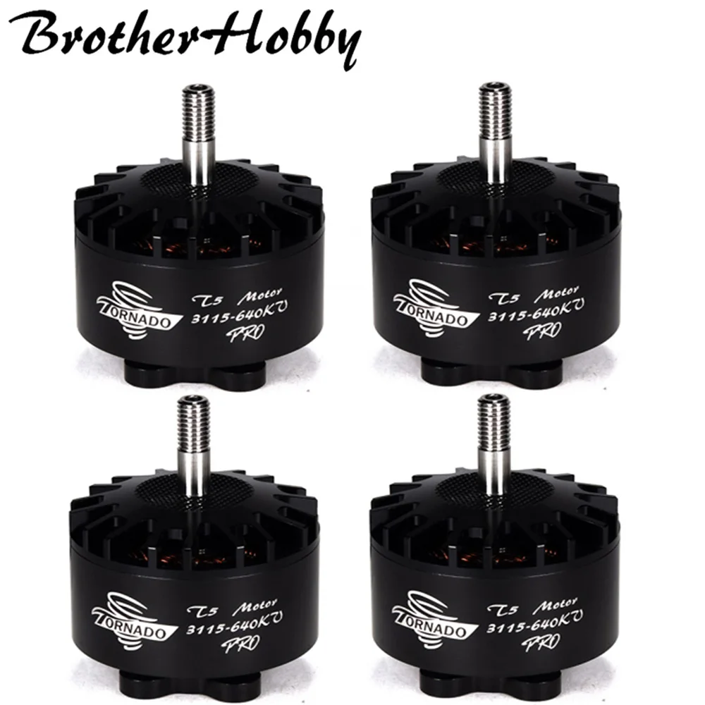

BrotherHobby Tornado T5 3115 Pro 640KV/900KV/1050KV/1200KV/1520KV 5-8S Brushless MotorTitanium Alloy hollow shaft for FPV Drone