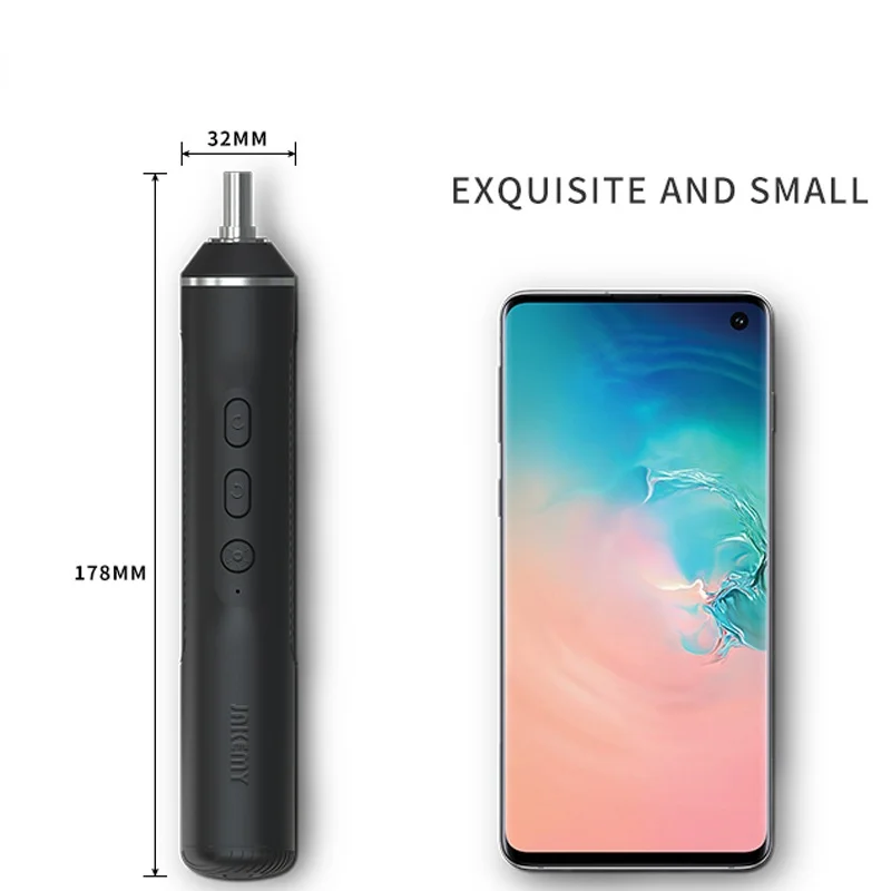 portable magnetic cordless electric screwdriver set with led light for mobile phone computer pc repair diy power tool free global shipping