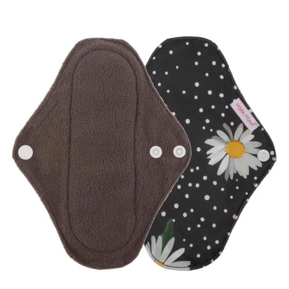 Женские моющиеся гигиенические прокладки из бамбукового угля менструальные для