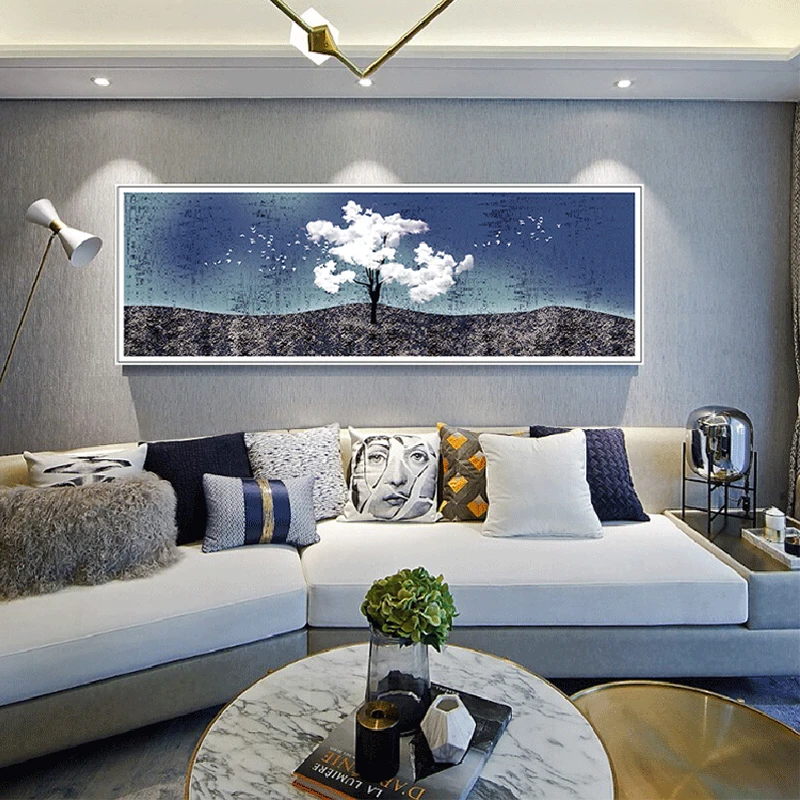 

RELIABLI ART Tree Bird Night Sky Posters Canvas Painting Modern Home Decoration Wall Art Pictures For Living Room Bedside