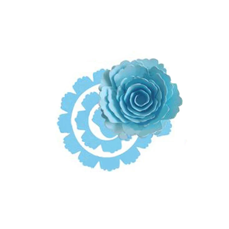 Многослойные цветущие металлические штампы GG0447 цветочные для рукоделия