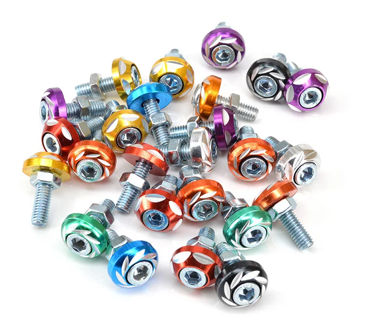 Винтовой держатель для номерного знака мотоцикла винт + гайка из алюминиевого