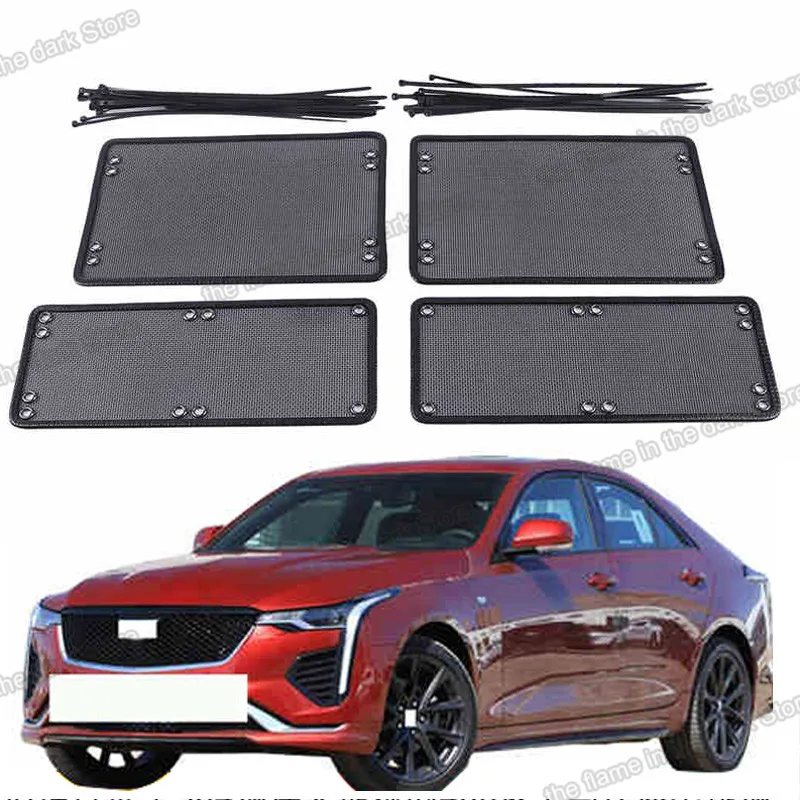 

Lsrtw2017 Car Front grille Mesh Anti-insect Net Cover Trim for Cadillac Ct4 2020 2021 2022 Accessories Auto Protector Styling