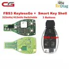 Смарт KeylessGo для Mercedes 315 МГц413 МГц, переключаемая для W164, W166, W216, W221, W251, с логотипом кнопки 34