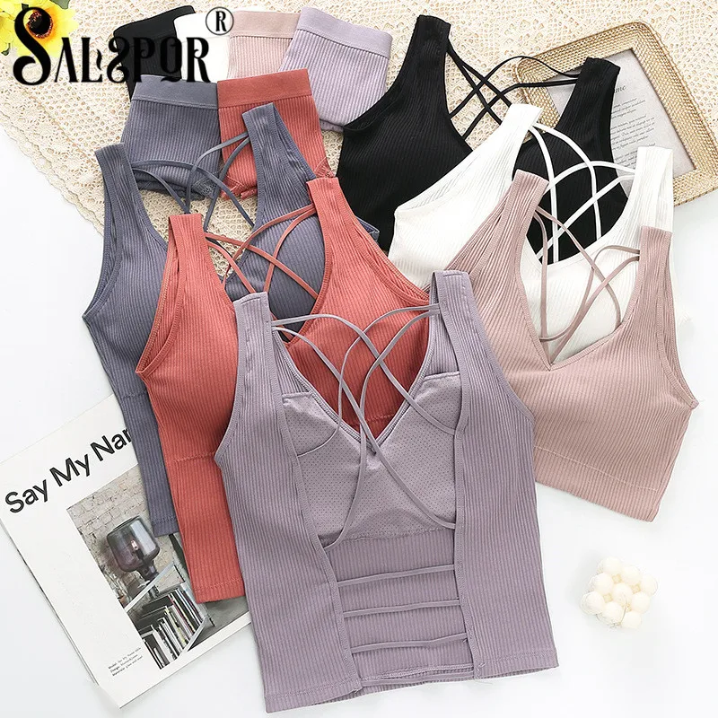 Комплект женского нижнего белья пуш-ап бюстгальтер без косточек с открытой