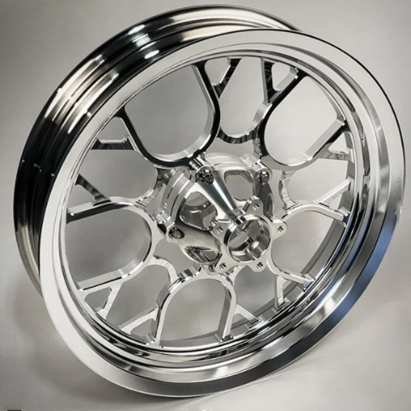 

5 axis cnc machining custom 7075 motorcycle alloy wheel rims accoding to customer requirement