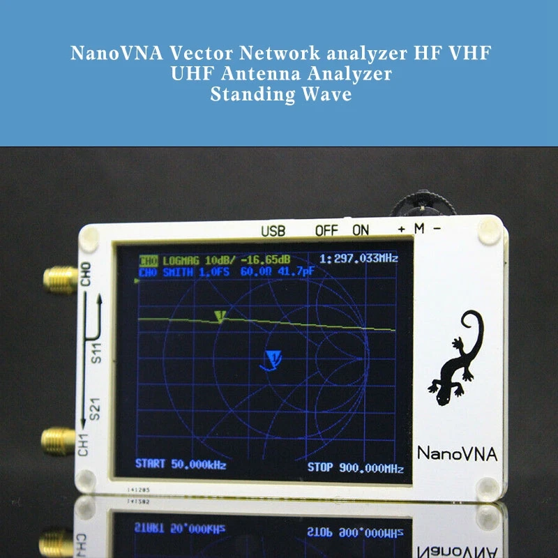 2 8inch nanovna vector network analyzer hf vhf uhf antenna analyzer standing wave electrical instruments measurement power tools free global shipping