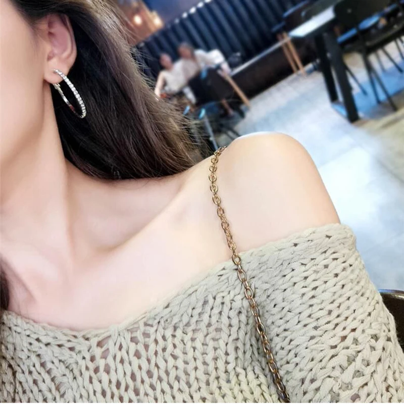 Новое поступление модные креативные серьги Стразы в стиле хип-хоп для женщин