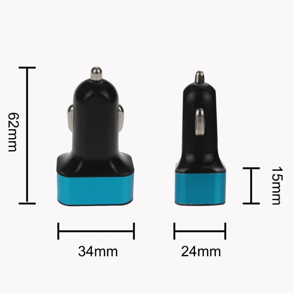 

DC 12-24V 2.1A 2.0A 1.1A 3 USB Port Universal Car Mobile Phone Charger Adapter Socket Car Accessories