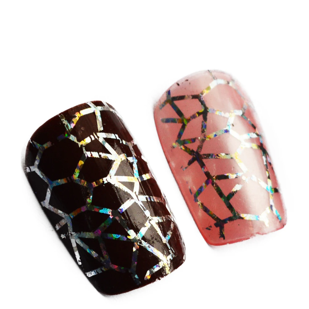 Блеск красота маникюр Дизайн ногтей Полные Советы Сделай Сам паутина для Foils