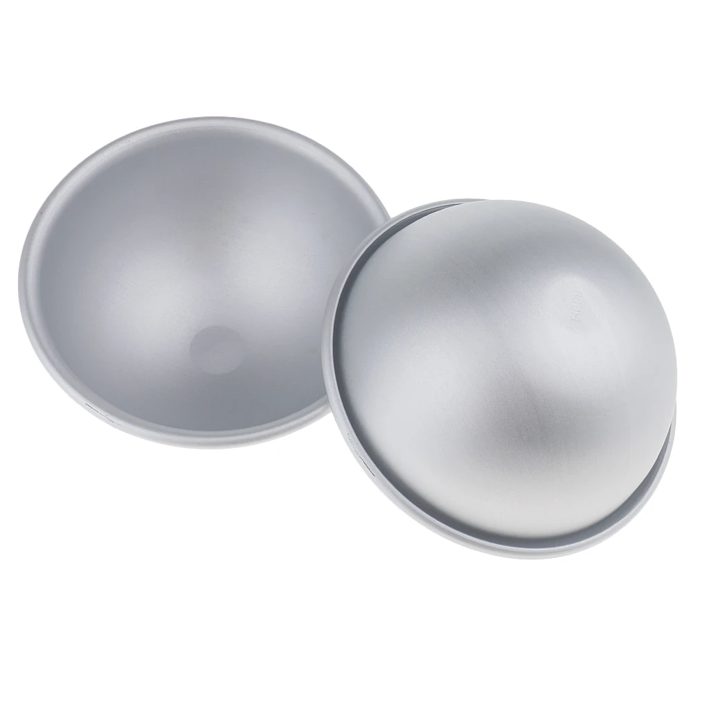 

2 Pieces Half Round DIY Metal Bath Ball Mold Mould Baking Ball Tool Sphere Homemade